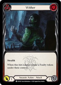 Wither (Blue) - Blitz Deck: Outsiders - Uzuri - fab card