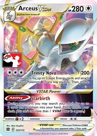 Arceus VSTAR #123/172 from Prize Pack Series Cards Pokemon card image