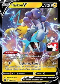 Raikou V #048/172 from Prize Pack Series Cards Pokemon card image