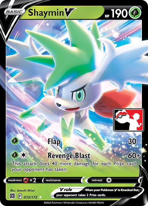 Shaymin V 013/172 from Prize Pack Series Cards