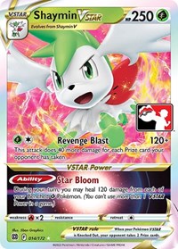 Shaymin VSTAR #014/172 from Prize Pack Series Cards Pokemon card image