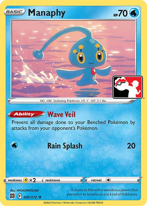 Manaphy 041/172 from Prize Pack Series Cards
