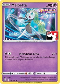 Meloetta #124/264 from Prize Pack Series Cards Pokemon card image