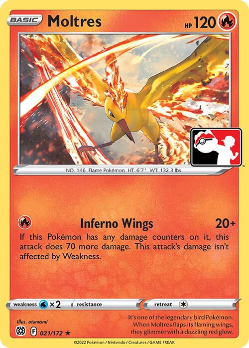 Moltres 021/172 from Prize Pack Series Cards