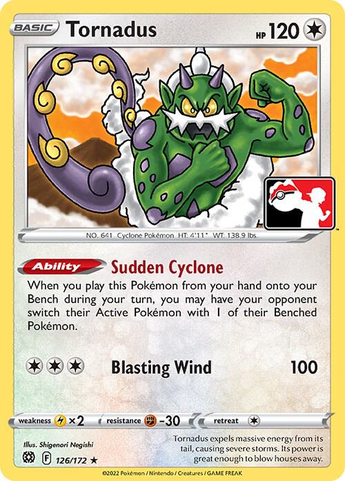Tornadus 126/172 from Prize Pack Series Cards