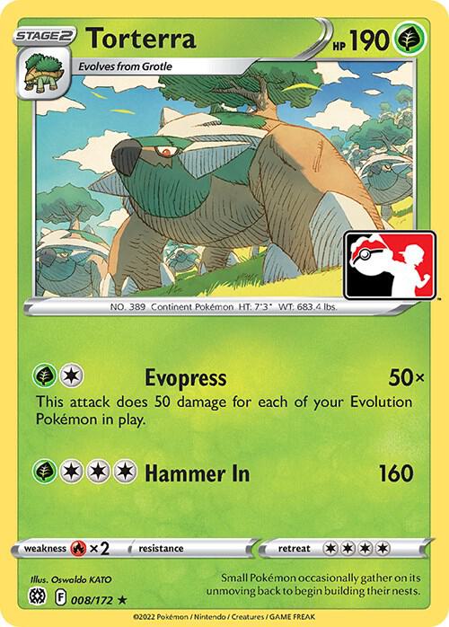 Torterra 008/172 from Prize Pack Series Cards
