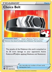 Choice Belt #135/172 from Prize Pack Series Cards Pokemon card image
