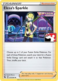Elesa's Sparkle #233/264 from Prize Pack Series Cards Pokemon card image