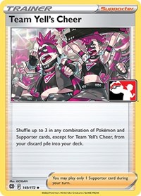 Team Yell's Cheer #149/172 from Prize Pack Series Cards Pokemon card image