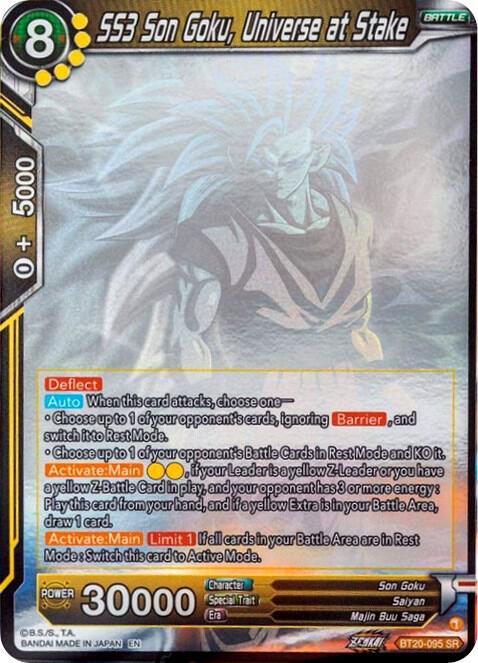 goku ghost rare card SS3 Son Goku, Universe at Stake (Hologram) - Power Absorbed - Dragon Ball  Super: Masters