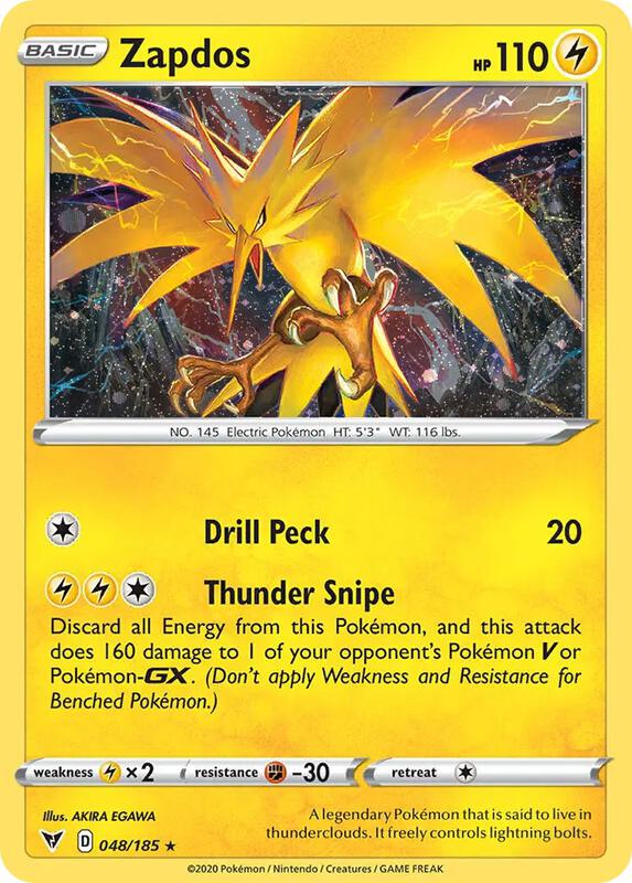 Zapdos (Cosmos Holo) 048/185 from Miscellaneous Cards & Products