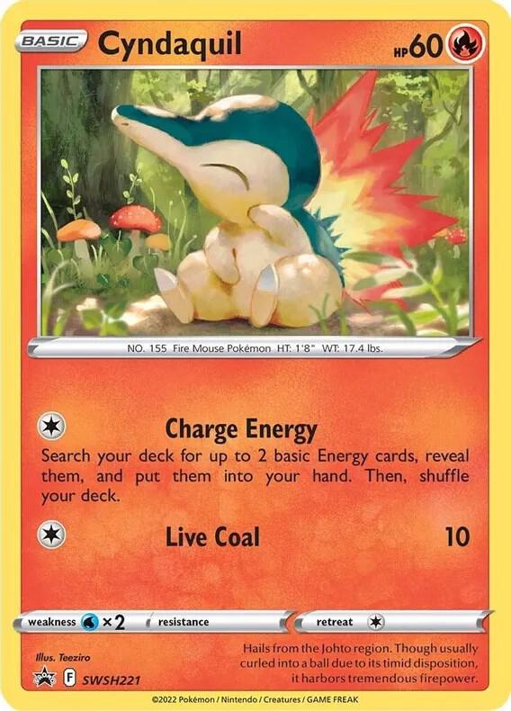 Cyndaquil - SWSH221 (Cosmos Holo) SWSH221 from SWSH: Sword & Shield Promo Cards