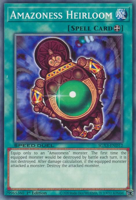 Yu-Gi-Oh! Ess Heirloom Card | SS02-ENC14 Common 1st Edition From Speed Duel Decks