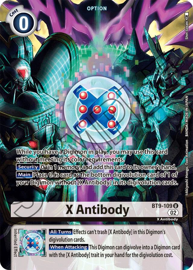 デジモン X-Antibody Indicator Bandai Digimon Adventure Pendulum X 1.0 Antibody Indicator