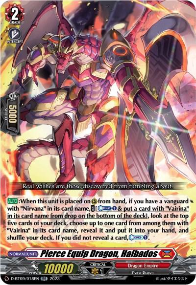 Pierce Equip Dragon, Halbados - D-BT09: Dragontree Invasion