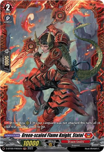 Green-scaled Flame Knight, Statol (FR)