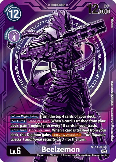 Beelzemon - ST14-08 (Alternate Art) Starter Deck 14: Beelzemon Advanced Deck Set card price