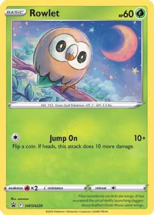 Rowlet - SWSH220 (Cosmos Holo) SWSH220 from Miscellaneous Cards & Products