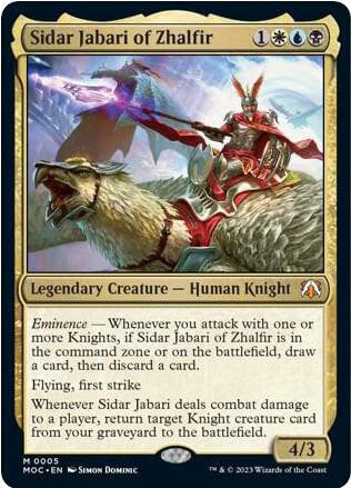 Commander MTG Deck Guide: Sidar Jabari of Zhalfir | TCGplayer
