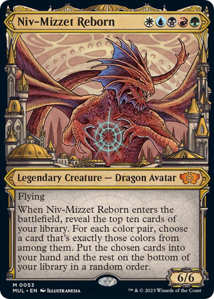 ニヴ＝ミゼット再誕/Niv-Mizzet Reborn　ダブルレインボウシリアル Niv-Mizzet Reborn - March of the Machine: Multiverse Legends