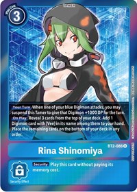 Rina Shinomiya (Event Pack 4) - Release Special Booster 1.0 - Digimon card