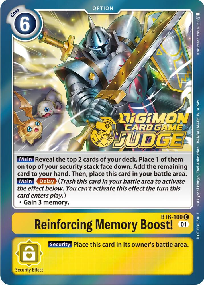 Reinforcing Memory Boost Judge Pack 3 digimon card