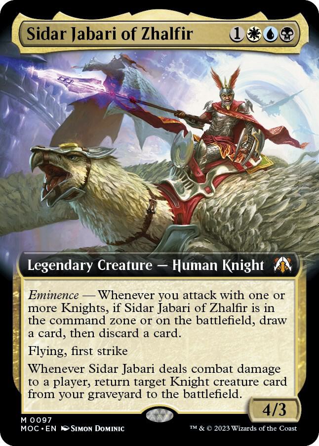 Sidar Jabari of Zhalfir (Extended Art) - Commander: March of the