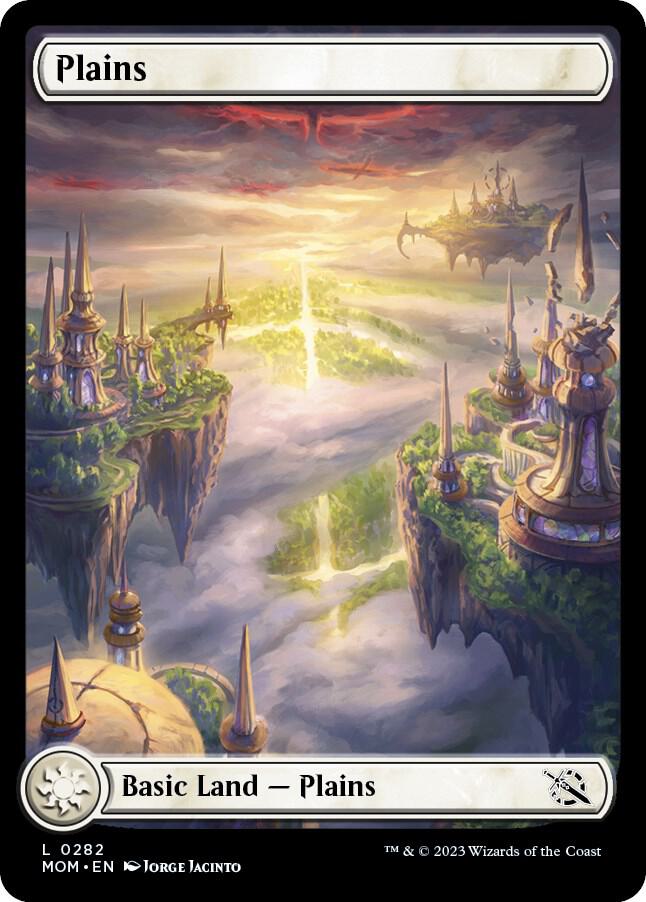 mtg plains cards Magic the Gathering Unfinity Common Plains #486 [Galaxy Foil] main image 1