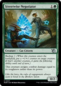 Streetwise Negotiator - March of the Machine - Magic: The Gathering card