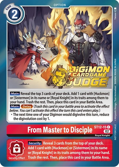 From Master to Disciple (Judge Pack 3) Starter Deck 12: Jesmon card price