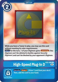 High-Speed Plug-In D (Event Pack 4) - Digital Hazard - Digimon card
