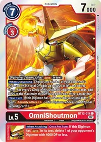 OmniShoutmon (Box Topper) - Across Time - Digimon card
