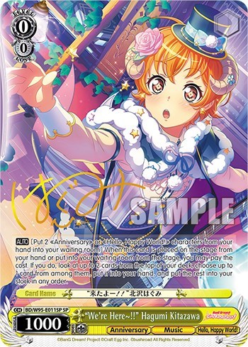 "We're Here~!!" Hagumi Kitazawa (SP) BanG Dream! Girls Band Party! 5th Anniversary card price