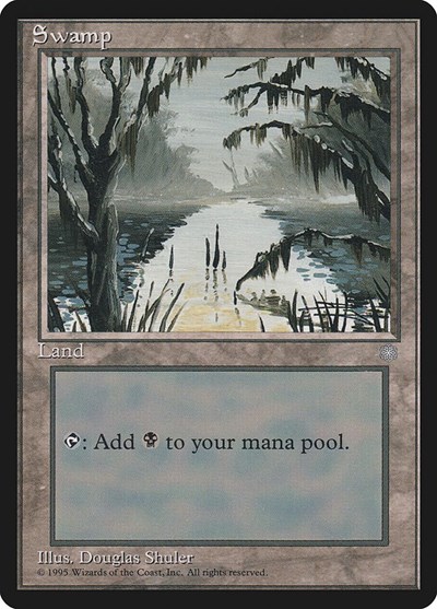 Swamp from ICE #373, Magic: The Gathering card