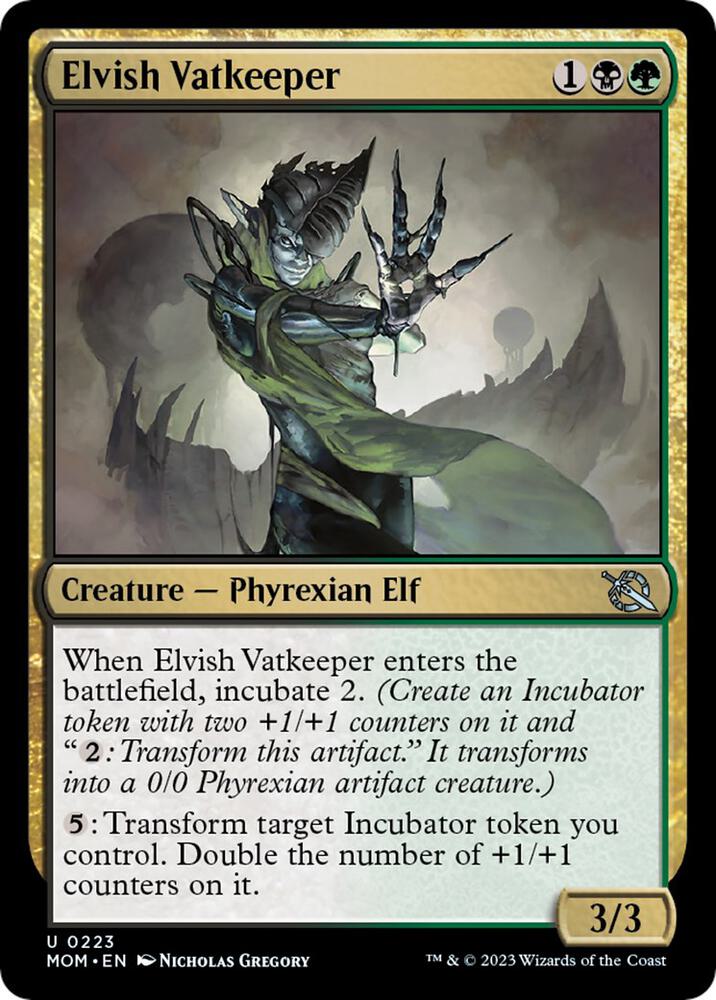 mtg cards with incubate Progenitor Exarch [March of the Machine Prerelease Promos] main image 1