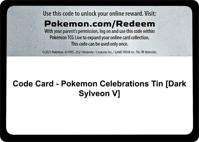 Code Card - Pokemon Celebrations Tin [Dark Sylveon V]  from World Championship Decks