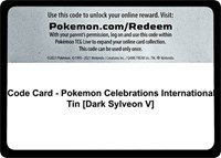 Code Card - Pokemon Celebrations International Tin [Dark Sylveon V] from World Championship Decks Pokemon card image