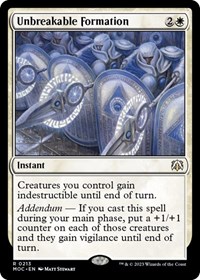 Unbreakable Formation (Commander: March of the Machine)