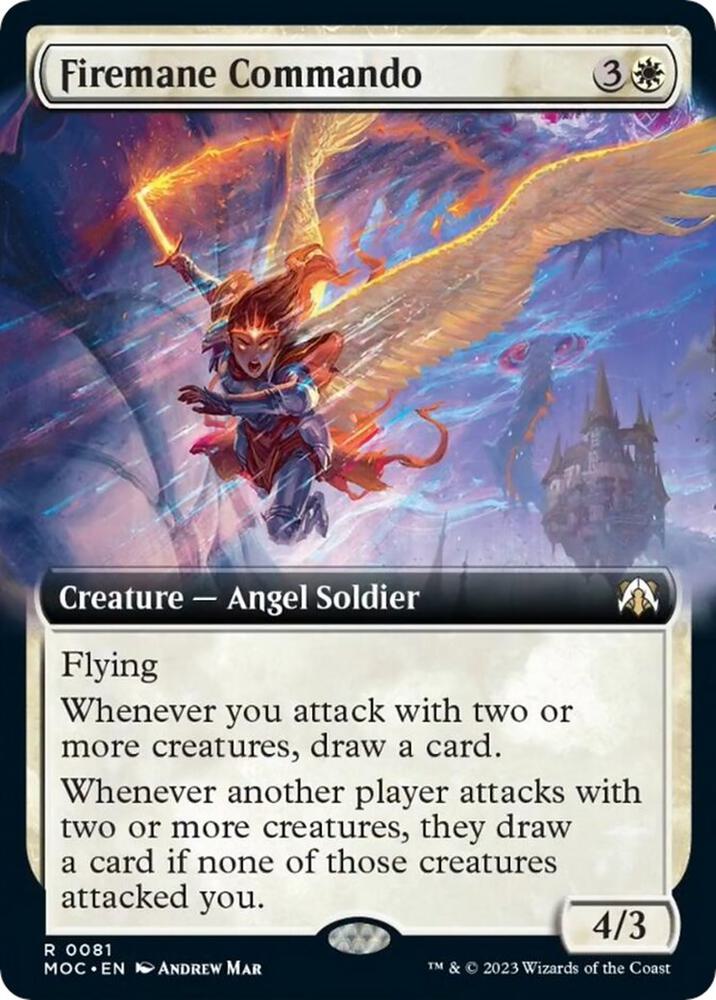 Firemane Commando (Extended Art) - Commander: March of the Machine