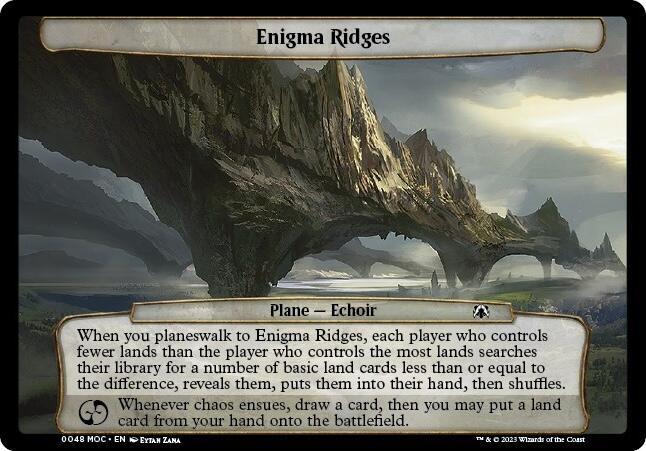 Enigma Ridges - Planechase: March of the Machine - Magic: The Gathering -  TCGplayer.com