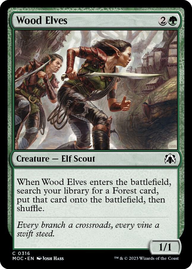 MTG Wood Elves 10枚 Wood Elves - Commander: March of the Machine - Magic: The