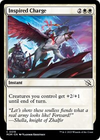 Inspired Charge - March of the Machine - Magic: The Gathering card