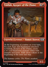 Valduk, Keeper of the Flame (Foil Etched)