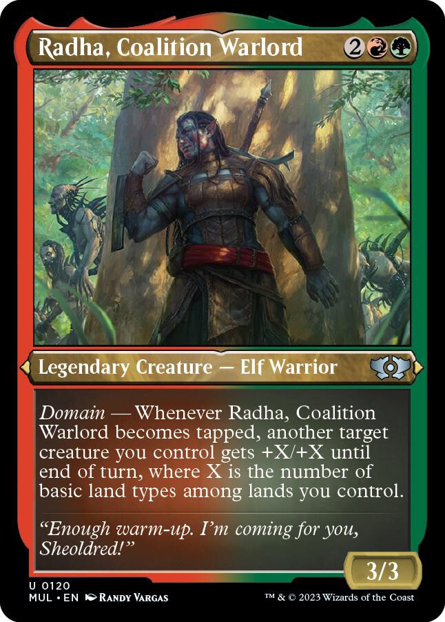 Radha, Coalition Warlord (Foil Etched) 120 card