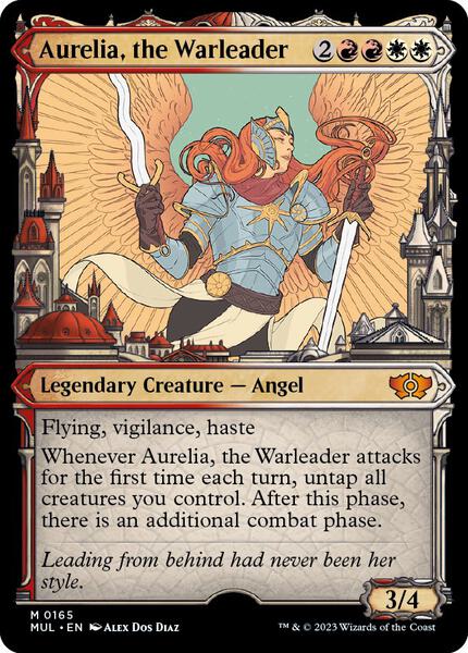 Aurelia, the Warleader (Halo Foil) - March of the Machine