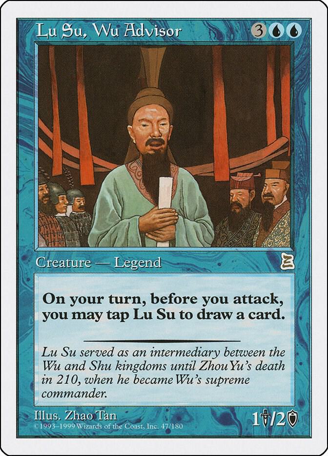 Lu Su, Wu Advisor - Portal Three Kingdoms - Magic: The Gathering