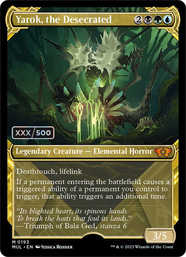 mtg モダン デスタク Yarok, the Desecrated (Serial Numbered) - March of the Machine