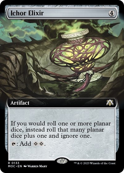 Ichor Elixir (Extended Art) from MOC #133, Magic: The Gathering card