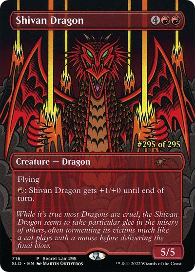 Shivan Dragon Serial Numbered