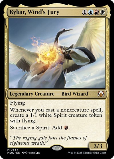 Kykar, Wind's Fury from MOC #334, Magic: The Gathering card